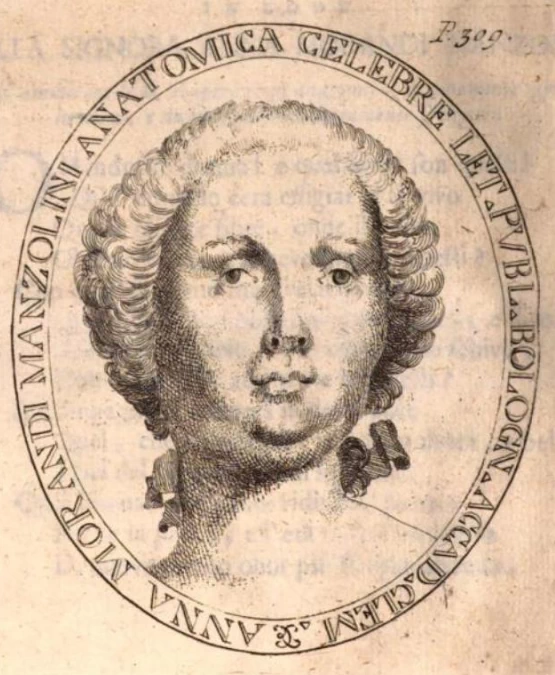 Vite de pittori Bolognesi non descritte nella Felsina pittrice - Ritratto di Anna Morandi Manzolini